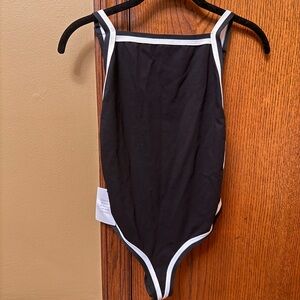 Backless Bodysuit | Lizbeth Body Suit B&W |  Superdown | NWT
